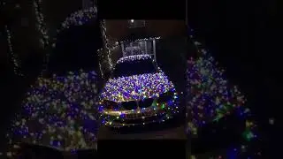 BMW Christmas String Lights Wrapping Finish Product
