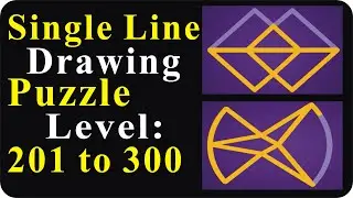 Single Line Drawing Puzzle Level 201 to 300 one line drawing puzzle one line draws the entire shape
