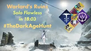 Warlord's Ruins Solo Flawless in 18:03 on Hunter #thedarkagehunt