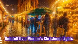 Midwinter Rainfall Over Vienna&rsquo;s Christmas Lights