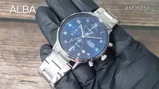 [친절사] 세이코 알바 SEIKO ALBA AM3685X 메탈밴드 남자 손목시계 Mens Watch