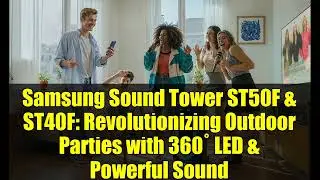 Samsung Sound Tower ST50F & ST40F: Revolutionizing Outdoor Parties with 360&deg; LED & Powerful Sound