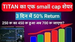 Titon biotech Ltd||60% return in a week||Pharma sector ki small cap company||Paramount investment