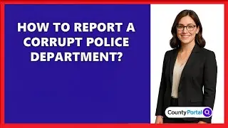How To Report A Corrupt Police Department?