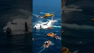 ✈️ Plane Crashes Into the Ocean &ndash; Shocking Real Footage! 🌊 #ai #PlaneCrash #OceanCrash