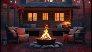 November Autumn Nights in a Coffee Shop 🍂 Crackling Fireplace, Gentle Jazz Piano for Relax, Study #4