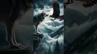 Wolf and falcon hybrid fusion #wolf #hybridanimals #fusion #fusionaistudios