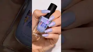 The prettiest blue & pink shimmer nail polish💅 Vitamin Glow by Holo Taco