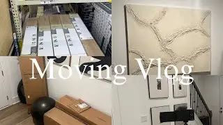 Moving Vlog pt.7 | *Transform my living room**  Custom Decor, Gallery Wall and New Furniture