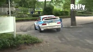 BMW E36 M3 with nice sound drifts in Exotic Green Rally 2012