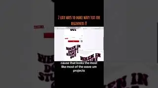 2 Easy Ways to Create Wavy Text for Beginners |Wavy Font |Wavy Retro Font