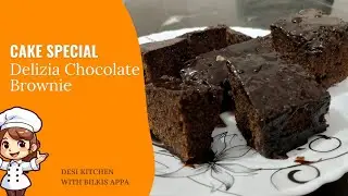 Delizia Style Chocolate Brownie Recipe | Fudgy & Gooey | Easy Café Style Brownie at Home