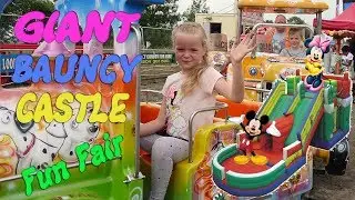 Fun Fair Kids Attractions with Fun Rides / Giant Bouncy Castle Fun for Children