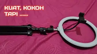 TRIPOD RING LIGHT YANG BAGUS MURAH TAK SEINDAH CAHAYA TERANG MU || Review Pemakaian