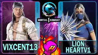 MK1 Vixcent13 (LIU KANG) VS Lion HeartV1 (KITANA)🥊Mortal Kombat 1🥊4K 60ᶠᵖˢ