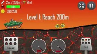 Hill Climb Racing: Tank - Volcano