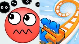 Hide Ball VS Runner Coaster Satisfying ASMR Gameplay (Android,ios) (New Update)