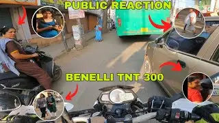 BENELLI TNT 300 || PUBLIC REACTION || 🥵 FULL FUNNY REACTION 🤣