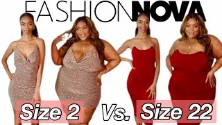 Size 2 & Size 22 Try On The Same Fashion Nova Outfits | Fashion Nova Try On Haul
