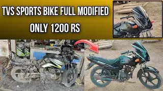 TVS bike full modified karae only ₹1200 mein 😱💥💯
