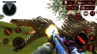 TPS Dino Hunt Survival shooting levels #12 - Hunting Dinosaur gameplay