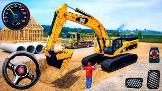 🏗️ Heavy JCB Excavator Sim 3D: Building Construction Missions (Android Gameplay)