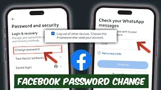 How to Change Password in Facebook without WhatsApp Code | Change Facebook Password without WhatsApp