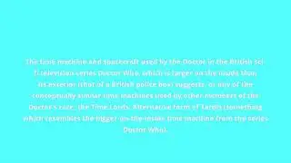 what is the meaning of TARDIS