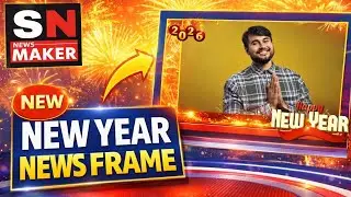 Happy New Year 2026 News Style Frame | SN Video Maker Free  | Happy New Year 2026 #newyear2026