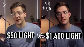 $50 eBay Light VS $1,400 Professional Light For YouTube (Aputure 120d Mark II)