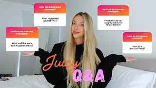 JUICY Q & A - fitness, relationships, content creation etc...