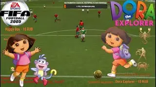 Fifa 2005 Мексика  Португалия  Чудеса жонглирования Даши Путешественницы![видео]