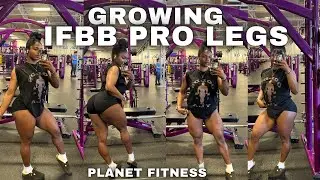 GROWING IFBB PRO GLUTES AT PLANET FITNESS | spend the day with me & cookie | Collective Haul