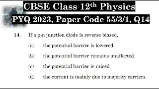 If a p-n junction diode is reverse biased. (a) the potential barrier is lowered. (b) the potential b