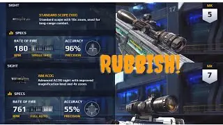 MC5 Three tier 9 weapons-Two sights, 10X and 4X