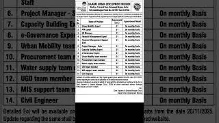 GUDM Recruitment 2025 | Gujarat Urban Development Mission में 16 Consultant पदों पर भर्ती #jobs #job