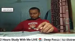 2 Hours Live Study With Me 📚 | Day 3/60 | Focus &bull; Discipline &bull; Consistency ( part 2 )