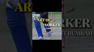 The art of Yorker Ft. Jasprit Bumrah ❤️ #shorts #cricket #cricketshorts
