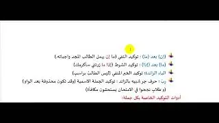 أسلوب التوكيد ( أدواته- طريقة التوكيد- حكمه- توكيد الأفعال الخمسة) | فادي قطّاع