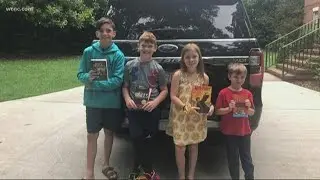 Fourth grader donates books to Charlotte summer learning program