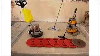 Polishing on Italian Marble with DCM Pads and Surie Polex 2.5HP Machine