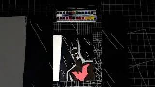 Batman Beyond in Acrylic and Ink #batman #batmanedit #art #batmanbeyond #redhood #jasontodd