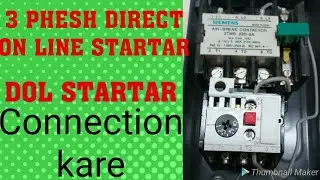 How to direct on line startar 3 Phese connection