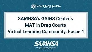 SAMHSA's GAINS Center's MAT in Drug Courts Virtual Learning Community: Focus 1