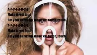 Lady Gaga - APPLAUSE (Lyrics Video) from ARTPOP
