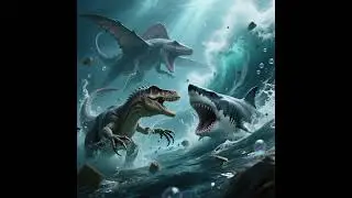 Spinosaurus vs Megalodon &ndash; Epic Prehistoric Battle Simulation 🦖🦈