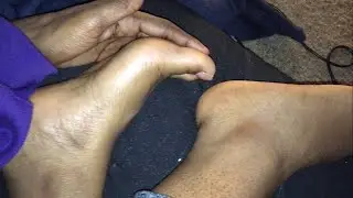 Sleepy Thick ebony nude Feet and soles