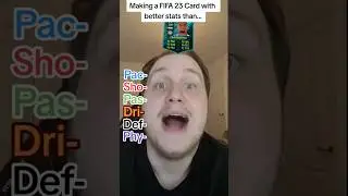 Making A FIFA 23 Card With Better Stats Than... #shorts