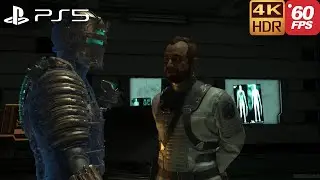 Dead Space Remake PS5 - Isaac Meets Dr. Mercer Scene | 60FPS 4K HDR