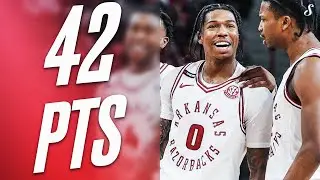 Khalif Battle EXPLODES For 42 PTS In Arkansas Win Over Missouri!